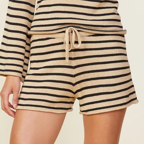MONROW Shorts Linen Sweater Short 8211 Women