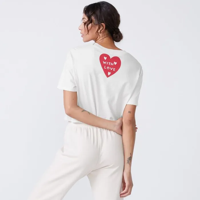 MONROW Tees Love Letter 50039s Tee 8211 Women MONROW Tees Love Letter 50039s Tee 8211 Women