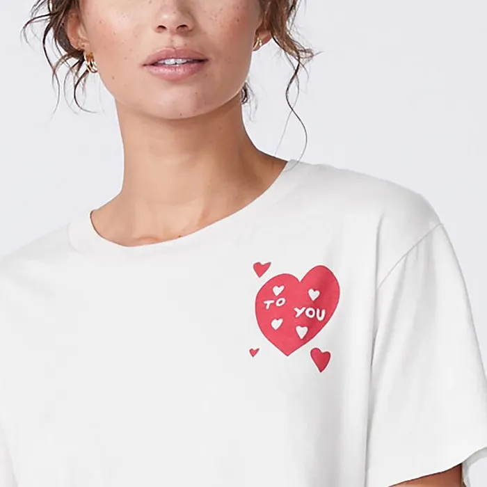 MONROW Tees Love Letter 50039s Tee 8211 Women MONROW Tees Love Letter 50039s Tee 8211 Women