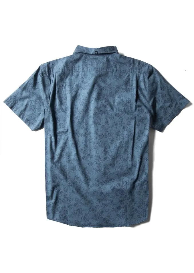 Morsea Eco Ss Shirt Tidal Blue Men Vissla Shirts and Flannels