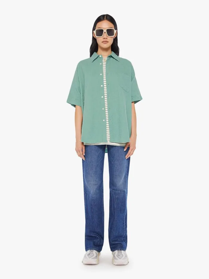 Mother Denim Roque Shirt Green Bay 8211 Women
