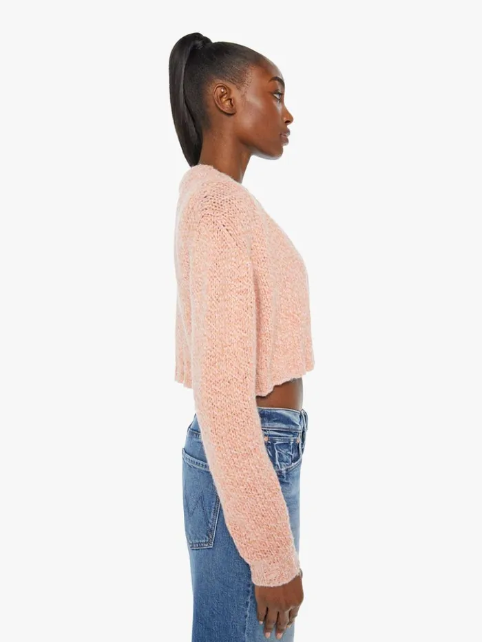Mother Denim The Crop Cardigan Peach Fuzz 8211 Women Mother Denim The Crop Cardigan Peach Fuzz 8211 Women
