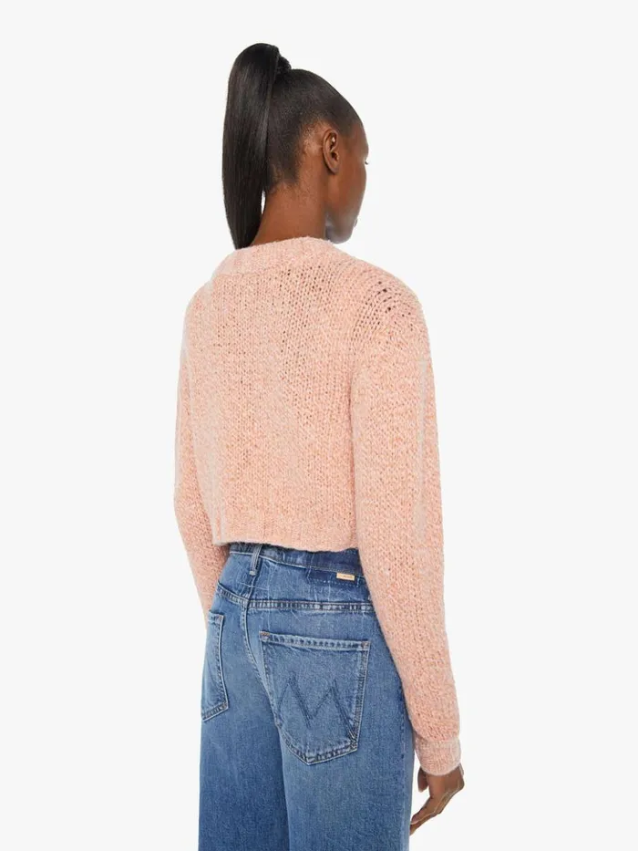 Mother Denim The Crop Cardigan Peach Fuzz 8211 Women Mother Denim The Crop Cardigan Peach Fuzz 8211 Women