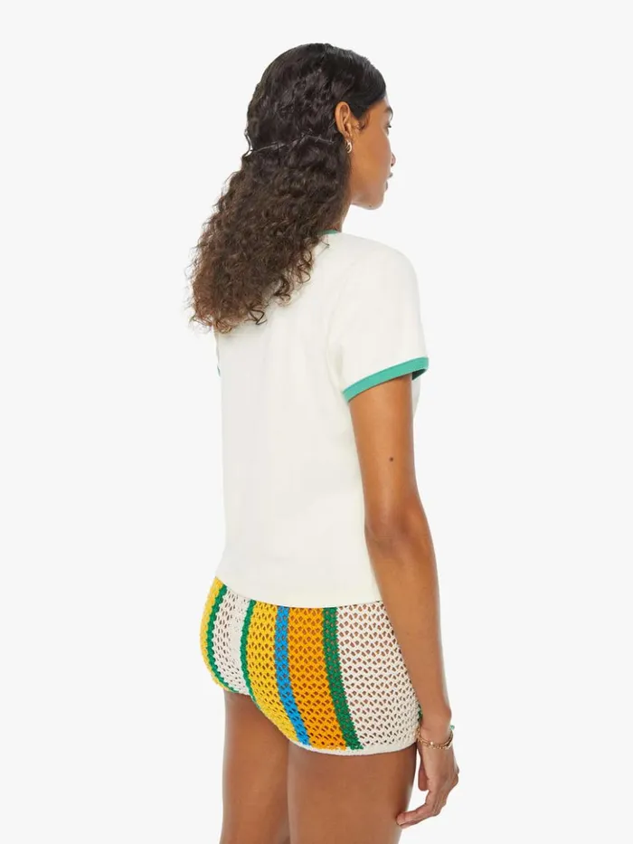 Mother Denim The Itty Bitty Ringer Amalfi Beach Club 8211 Women