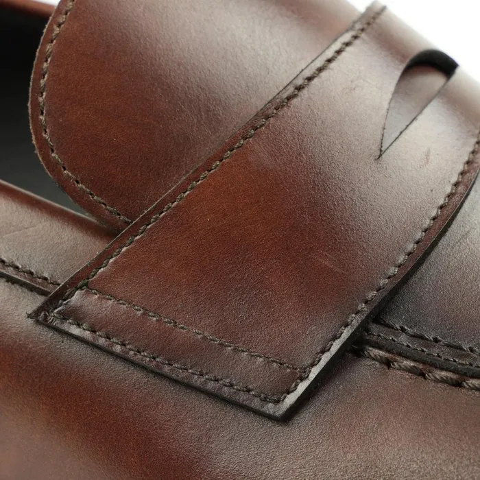 Nathan Penny Loafer 8211 Rust Men Bruno Magli Loafers and Slipons