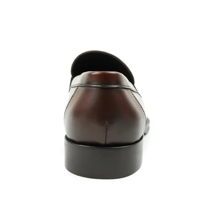 Nathan Penny Loafer 8211 Rust Men Bruno Magli Loafers and Slipons