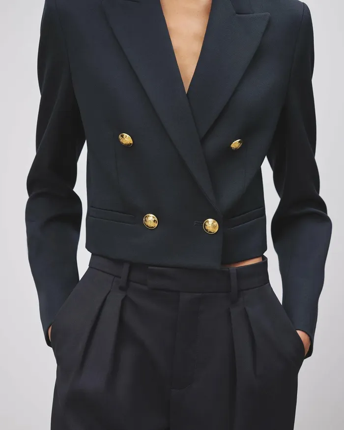 Nili Lotan BEAUREGARD BLAZER Stone Women Jackets and Blazers