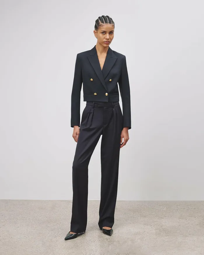 Nili Lotan BEAUREGARD BLAZER Stone Women Jackets and Blazers