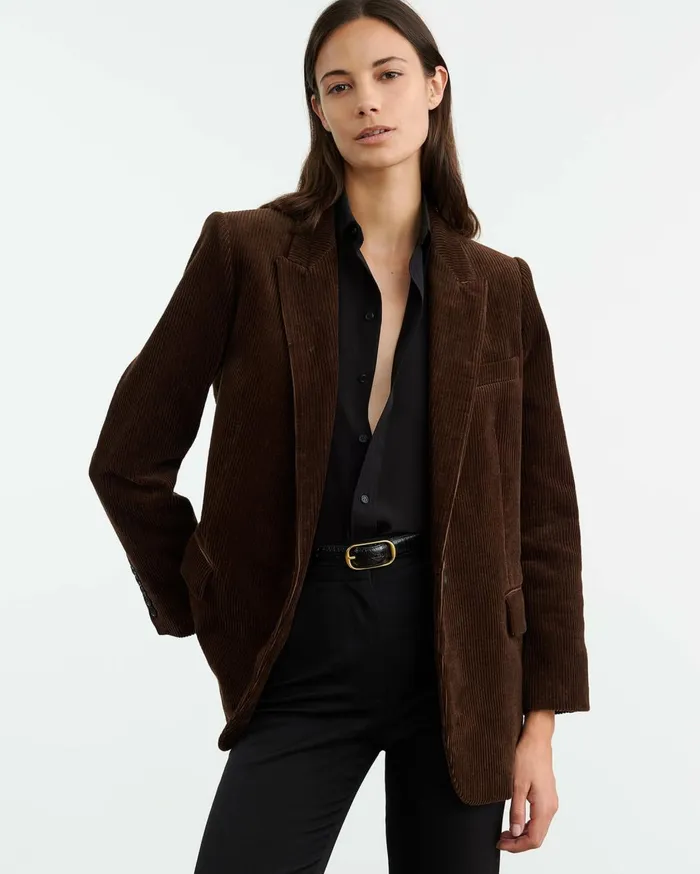 Nili Lotan DIANE BLAZER Espresso Women Jackets and Blazers