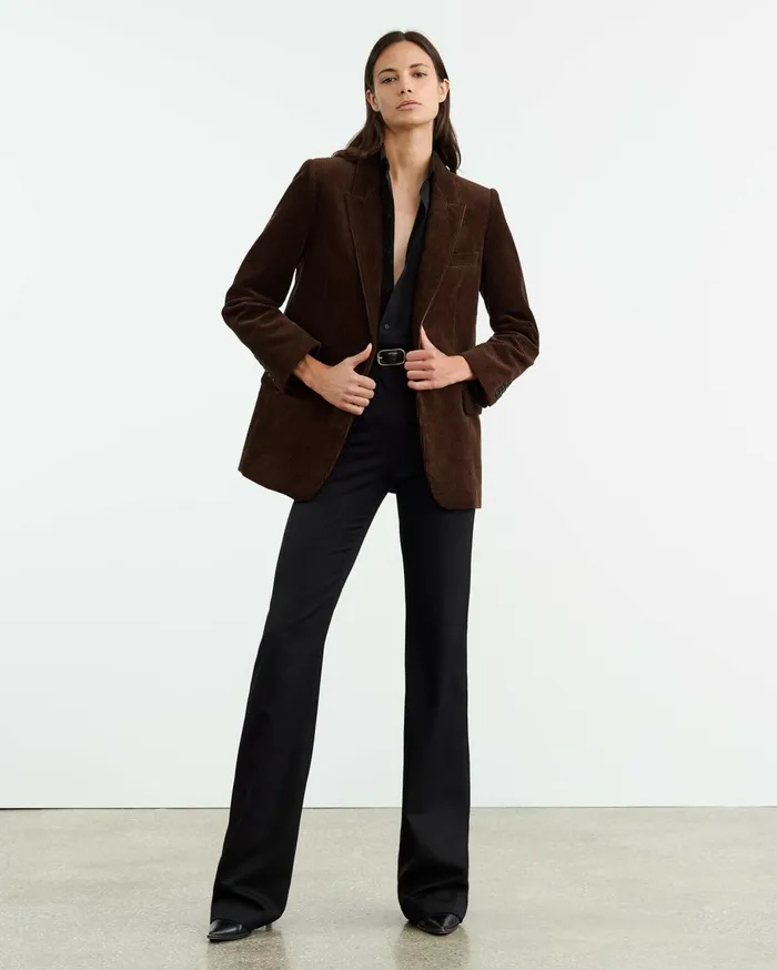 Nili Lotan DIANE BLAZER Espresso Women Jackets and Blazers