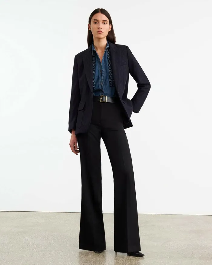 Nili Lotan EFFY PANT Black Women Pants and Shorts