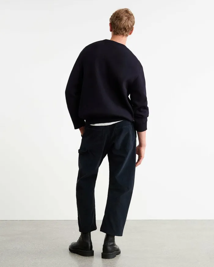 Nili Lotan LELAND SWEATER Dark Navy Men Sweaters