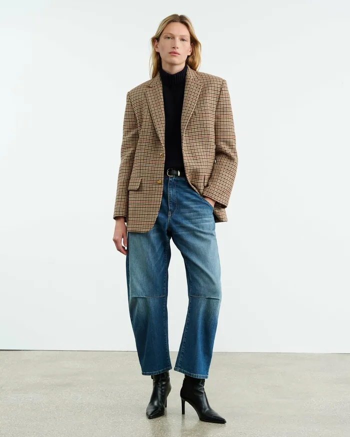 Nili Lotan OMAIRA SWEATER Dark Pine Women Knits and Sweaters