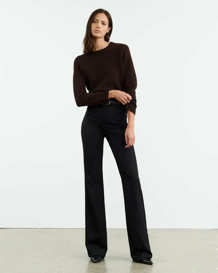 Nili Lotan POPPY SWEATER Espresso Women Knits and Sweaters