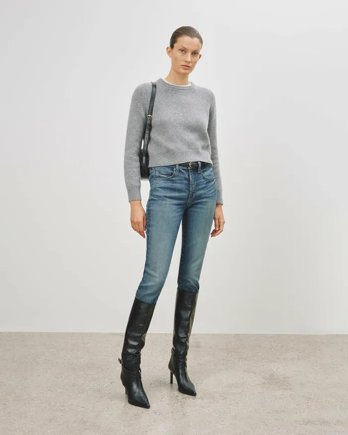 Nili Lotan POPPY SWEATER Espresso Women Knits and Sweaters
