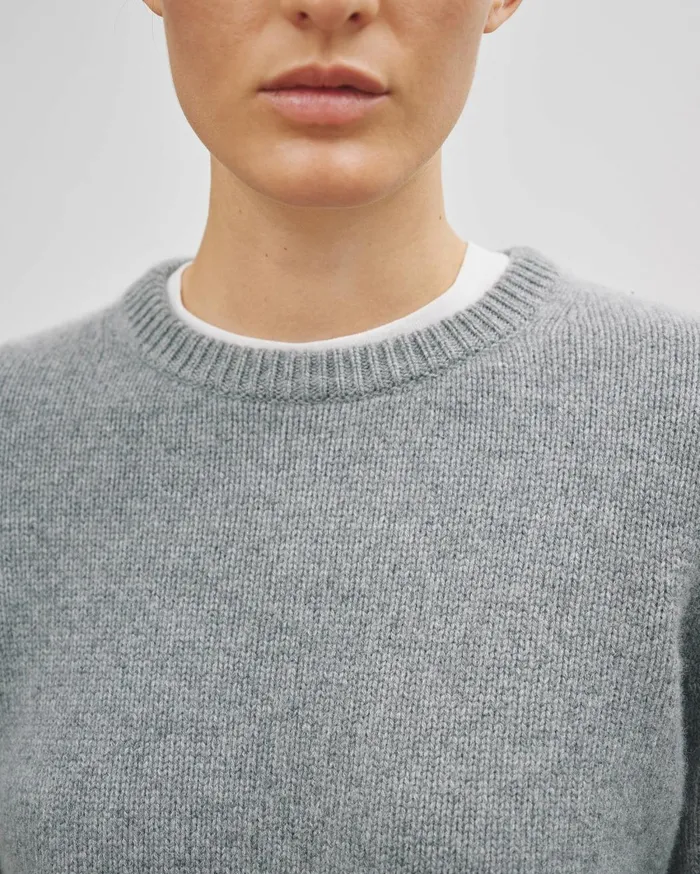Nili Lotan POPPY SWEATER Espresso Women Knits and Sweaters