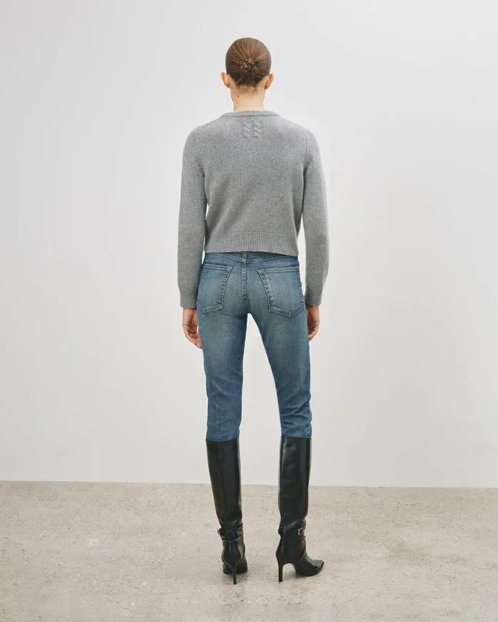 Nili Lotan POPPY SWEATER Espresso Women Knits and Sweaters