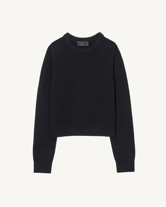 Nili Lotan POPPY SWEATER Espresso Women Knits and Sweaters