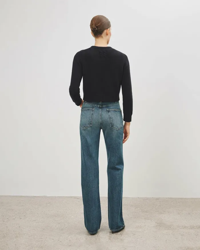 Nili Lotan POPPY SWEATER Espresso Women Knits and Sweaters