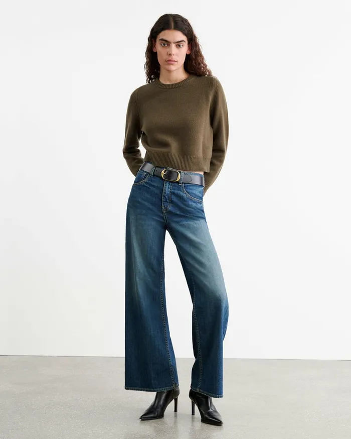 Nili Lotan POPPY SWEATER Espresso Women Knits and Sweaters