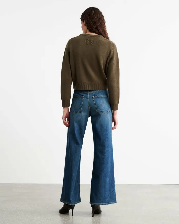Nili Lotan POPPY SWEATER Espresso Women Knits and Sweaters