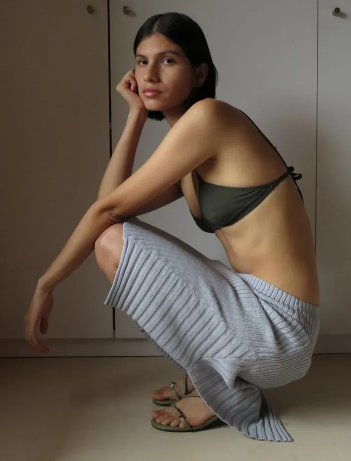 No 1988 Solteira Light Blue Women Paloma Wool Bottoms