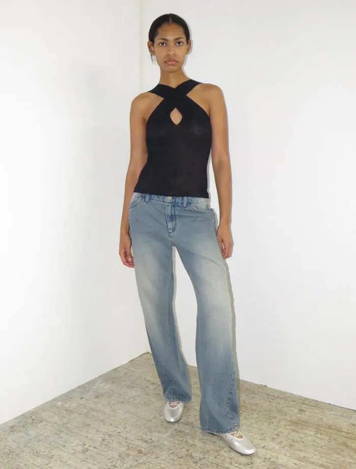 No 2070 Saric Navy Women Paloma Wool Tops