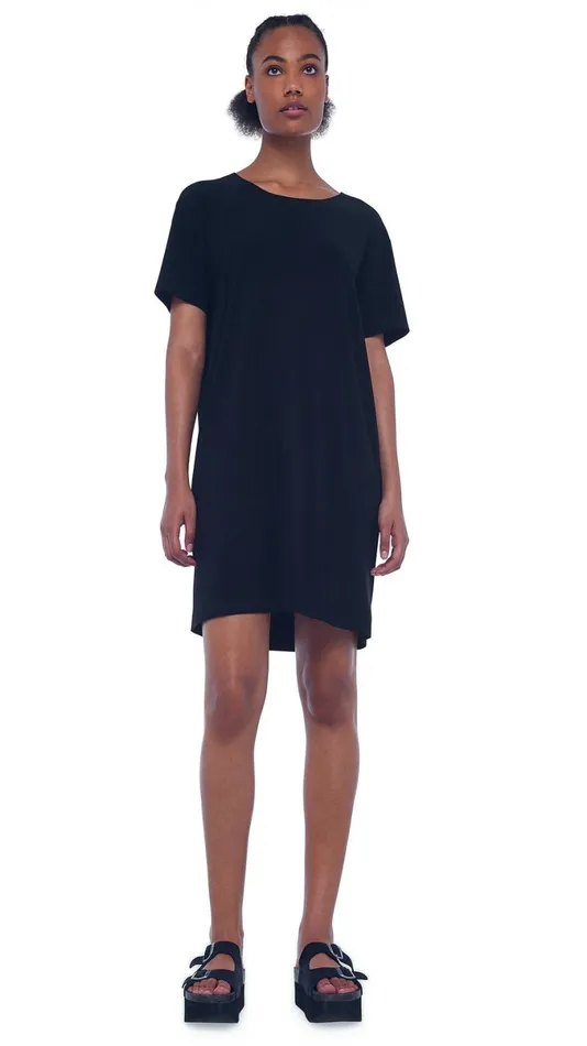 Norma Kamali Dresses BOXY DRESS TO KNEE Black 8211 Clothing
