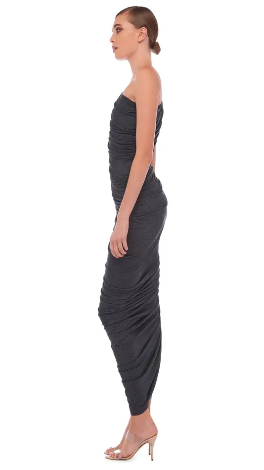 Norma Kamali Dresses DIANA GOWN Dark Grey 8211 Clothing