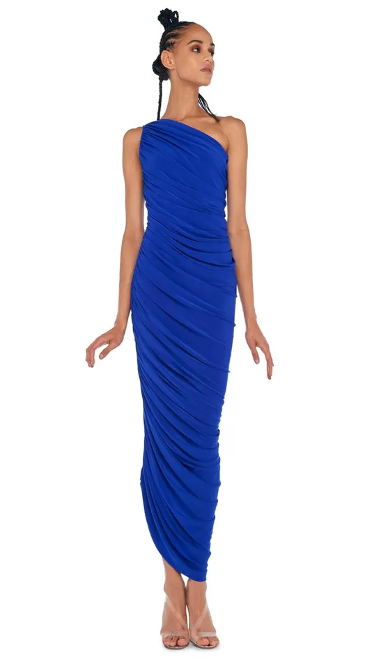 Norma Kamali Dresses DIANA GOWN XL Electric Blue 8211 Clothing