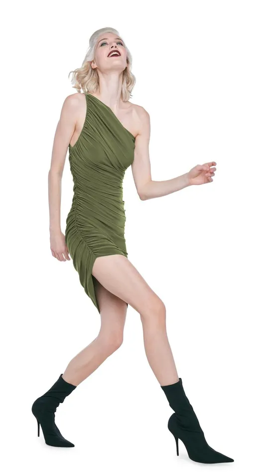 Norma Kamali Dresses DIANA MINI DRESS Military 8211 Clothing
