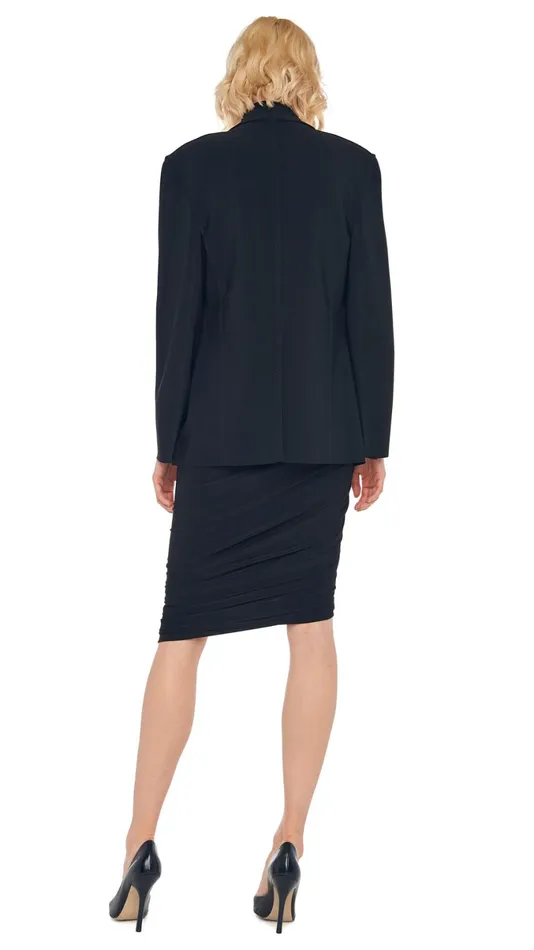 Norma Kamali Wardrobe DIANA DRESS TO KNEE With EASY FIT SINGLE BREASTED JACKET 8211 Clothing Norma Kamali Wardrobe DIANA DRESS TO KNEE With EASY FIT SINGLE BREASTED JACKET 8211 Clothing