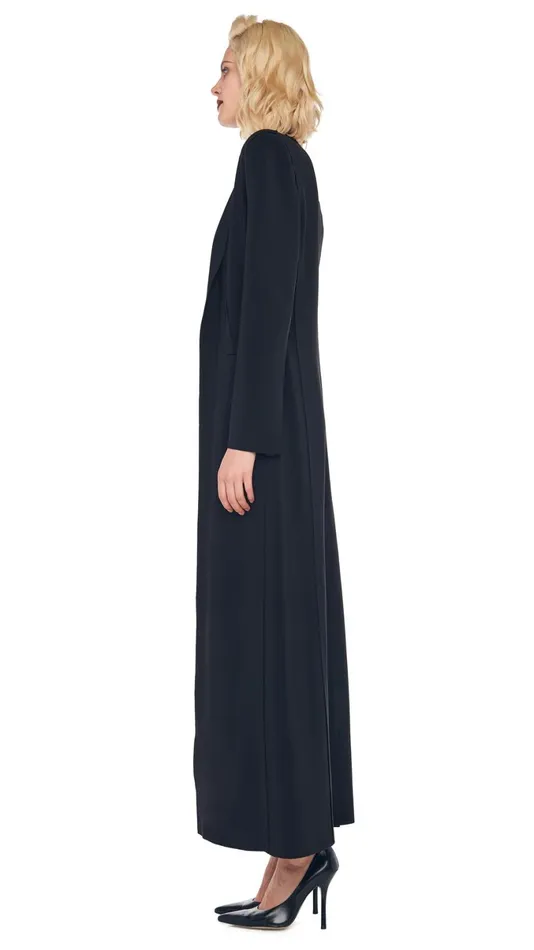 Norma Kamali Wardrobe DIANA DRESS TO KNEE With SINGLE BREASTED COAT 8211 Clothing Norma Kamali Wardrobe DIANA DRESS TO KNEE With SINGLE BREASTED COAT 8211 Clothing
