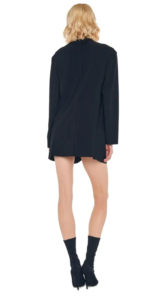 Norma Kamali Wardrobe SLEEVELESS PICKLEBALL MINI DRESS With OVERSIZED SINGLE BREASTED JACKET 8211 Clothing Norma Kamali Wardrobe SLEEVELESS PICKLEBALL MINI DRESS With OVERSIZED SINGLE BREASTED JACKET 8211 Clothing