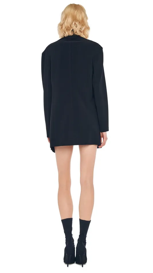 Norma Kamali Wardrobe SLEEVELESS PICKLEBALL MINI DRESS With OVERSIZED SINGLE BREASTED JACKET 8211 Clothing Norma Kamali Wardrobe SLEEVELESS PICKLEBALL MINI DRESS With OVERSIZED SINGLE BREASTED JACKET 8211 Clothing
