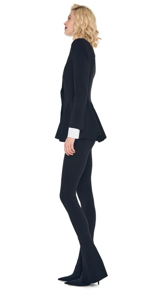 Norma Kamali Wardrobe SPAT LEGGING With SINGLE BREASTED PEPLUM JACKET 8211 Clothing Norma Kamali Wardrobe SPAT LEGGING With SINGLE BREASTED PEPLUM JACKET 8211 Clothing