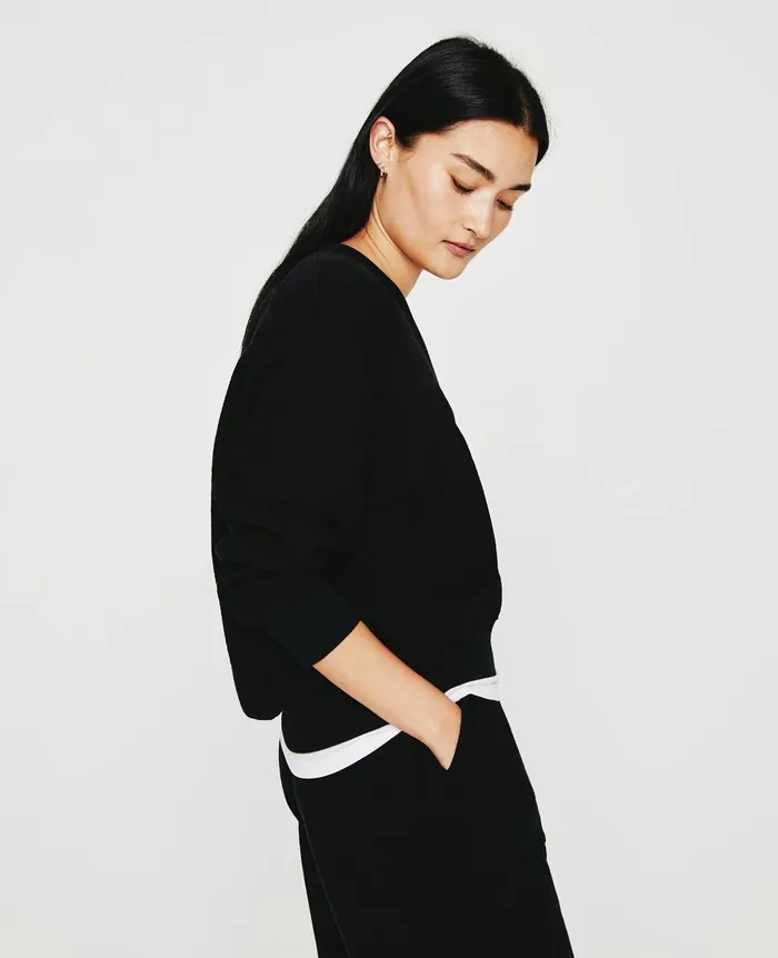 Nova Vee True Black Women AG Jeans Sweatshirts Nova Vee True Black Women AG Jeans Sweatshirts