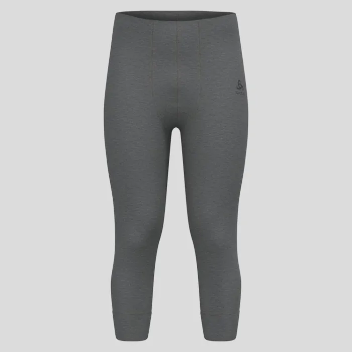 Odlo Base Layers The Active Warm Base Layer 34 Bottoms Odlo Steel Grey Melange 8211 Men