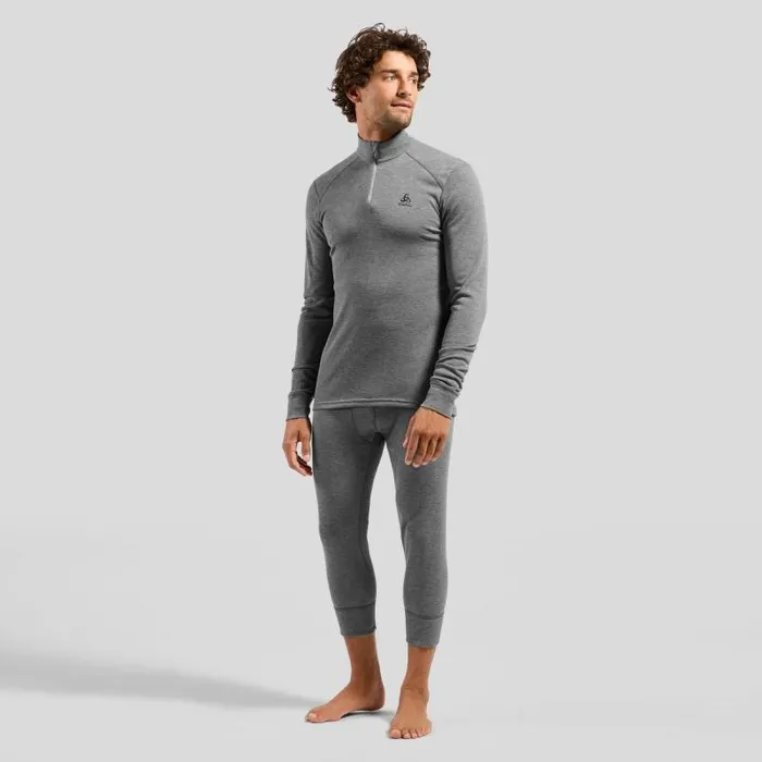 Odlo Base Layers The Active Warm Base Layer 34 Bottoms Odlo Steel Grey Melange 8211 Men