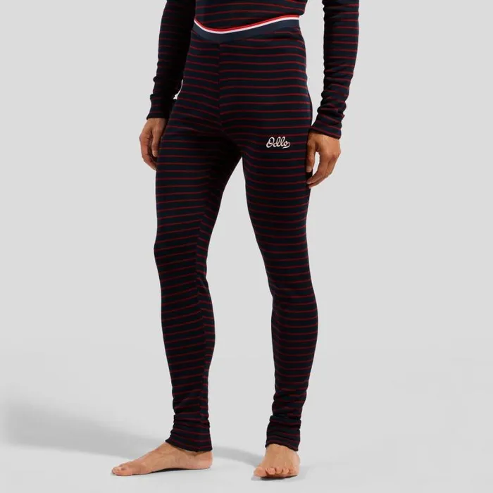 Odlo Base Layers The Active Warm Originals Base Layer Bottoms Dark Sapphire 8211 Sundried Tomato 8211 Men
