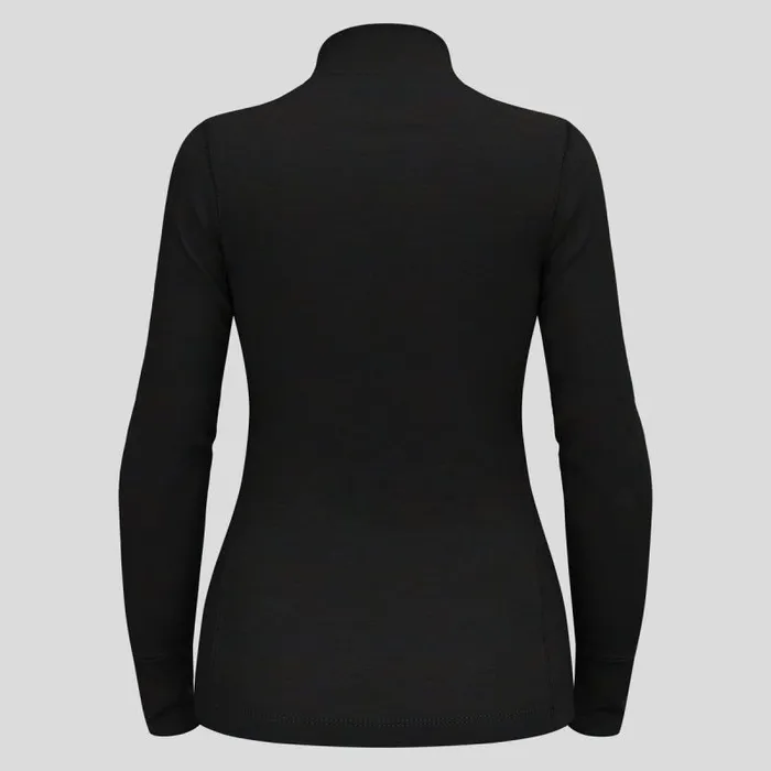 Odlo Base Layers The Natural Merino 200 Base Layer HalfZip Black 8211 Women