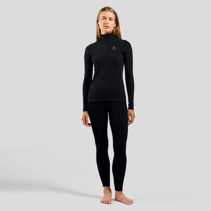 Odlo Base Layers The Natural Merino 200 Base Layer HalfZip Black 8211 Women