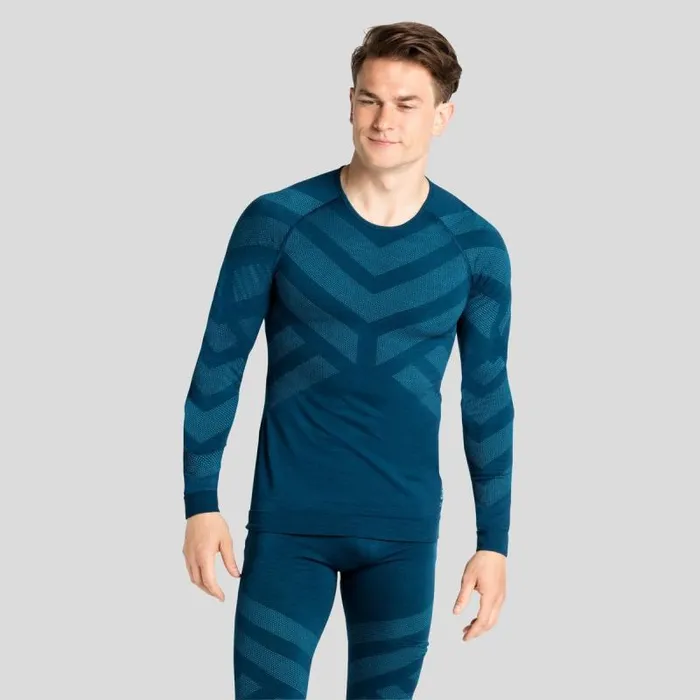 Odlo Base Layers The Performance Wool Warm Long Sleeve Base Layer Deep Dive Melange 8211 Men Odlo Base Layers The Performance Wool Warm Long Sleeve Base Layer Deep Dive Melange 8211 Men