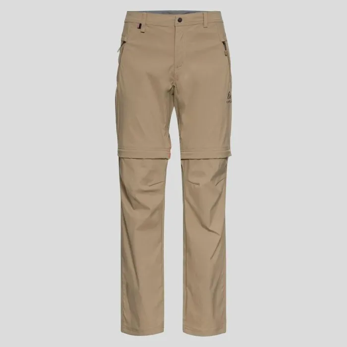 Odlo Hiking The Wedgemount Zip Off Hiking Pants Lead Gray 8211 Men