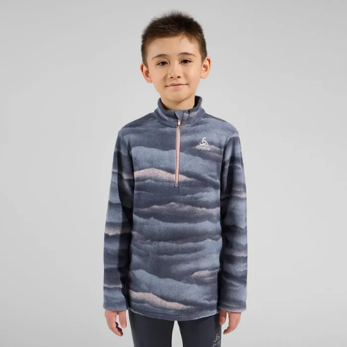 Odlo Mid Layers and Longsleeves The Roy 039 Graphic HalfZip Mid Layer India Ink 8211 Kids Odlo Mid Layers and Longsleeves The Roy 039 Graphic HalfZip Mid Layer India Ink 8211 Kids