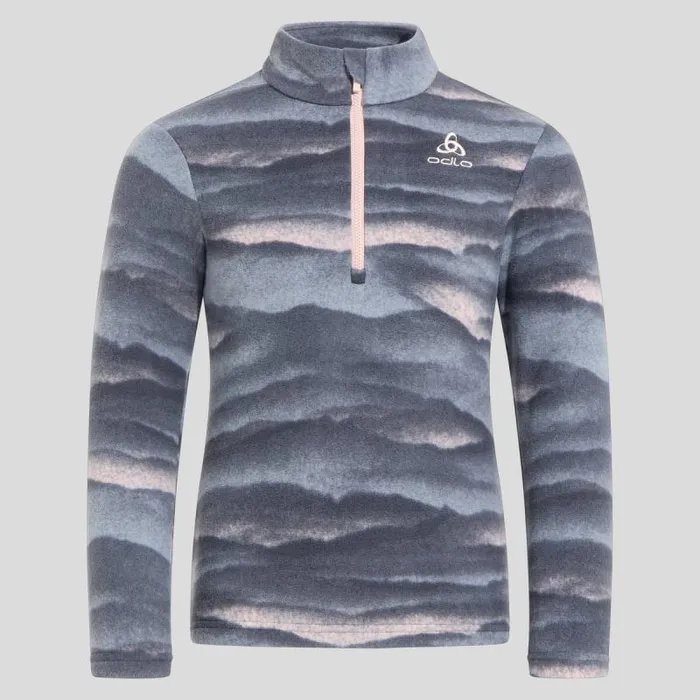 Odlo Mid Layers and Longsleeves The Roy 039 Graphic HalfZip Mid Layer India Ink 8211 Kids