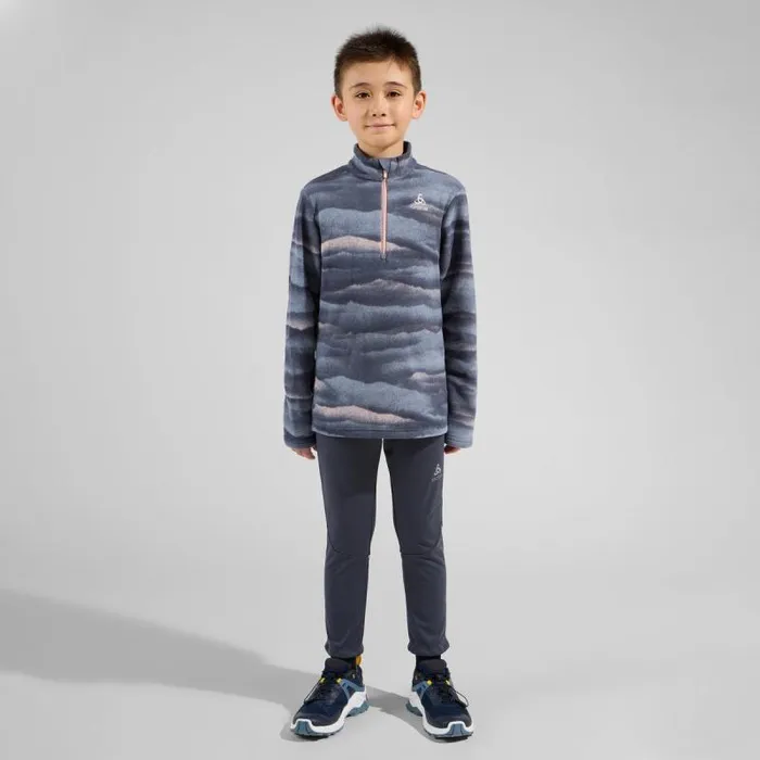 Odlo Mid Layers and Longsleeves The Roy 039 Graphic HalfZip Mid Layer India Ink 8211 Kids