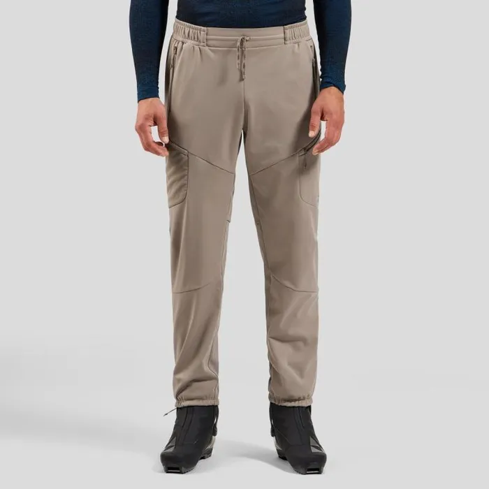 Odlo Pants and Tights The Zeroweight XWarm Windproof CrossCountry Pants Cinder 8211 Men