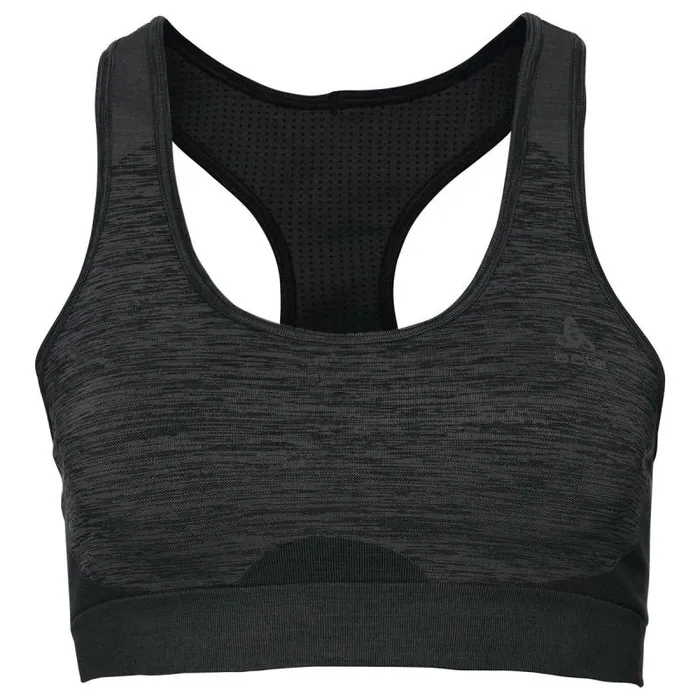 Odlo Sports Bras The Seamless Medium Sports Bra Black 8211 Odlo Steel Grey 8211 Women Odlo Sports Bras The Seamless Medium Sports Bra Black 8211 Odlo Steel Grey 8211 Women