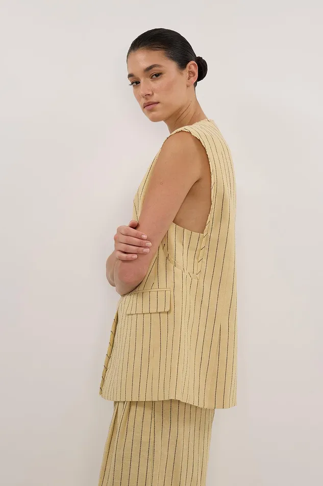 OLLIE DUNE STRIPE OVERSIZED VEST Women DISSH Vests